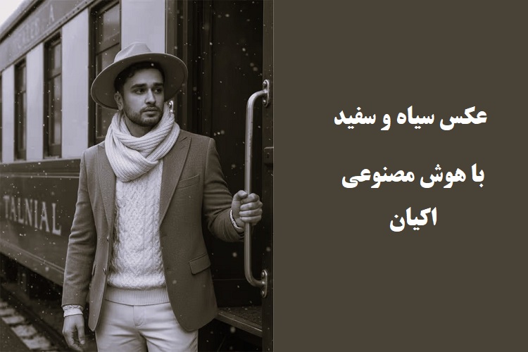 پرامپت عکس پرتره سیاه و سفید